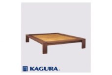家具蔵 KAGURA ベッドフレームモデルノヘッドレス セミダブル ウォールナット材 家具 寝具 寝室 木材 無垢材 職人 手作業 天然木 高級木材 無添加 安全 ジャパニーズモダン 高級家具 熟練 無着色 おしゃれ 天然木無垢材 温もり シンプル 洗練 【（株）アイダ】 【ho1122】