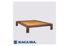 家具蔵 KAGURA ベッドフレームモデルノヘッドレス ダブル ウォールナット材 家具 寝具 寝室 木材 無垢材 職人 手作業 天然木 高級木材 無添加 安全 ジャパニーズモダン 高級家具 熟練 無着色 おしゃれ 天然木無垢材 温もり シンプル 洗練 【（株）アイダ】 【ho1126】