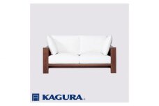 家具蔵 KAGURA 2Pソファ モデルノ ウォールナット材 家具 ソファー 2人掛け sofa リビングソファー 木材 無垢材 職人 手作業 天然木 高級木材 無添加 安全 ジャパニーズモダン 高級家具 熟練 無着色 おしゃれ 天然木無垢材 温もり シンプル 洗練 ho1155