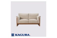家具蔵 KAGURA 2Pソファ フレスコ チェリー材 家具 ソファー 2人掛け sofa リビングソファー 木材 無垢材 職人 手作業 天然木 高級木材 無添加 安全 ジャパニーズモダン 高級家具 熟練 無着色 おしゃれ 天然木無垢材 温もり シンプル 洗練 ho1166