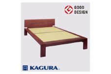 家具蔵 KAGURA タタミベッドモデルノハイヘッド ダブル ウォールナット材 家具 畳ベッド 寝具 寝室 木材 無垢材 職人 手作業 天然木 高級木材 無添加 安全 ジャパニーズモダン 高級家具 熟練 無着色 おしゃれ 天然木無垢材 温もり シンプル 洗練 ho1176