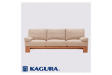 家具蔵 KAGURA 3.5Pアームレスソファ モデルノ チェリー材 家具 ソファー 3.5人掛け sofa リビングソファー 木材 無垢材 職人 手作業 天然木 高級木材 無添加 安全 ジャパニーズモダン 高級家具 熟練 無着色 おしゃれ 天然木無垢材 温もり シンプル 洗練 ho1177