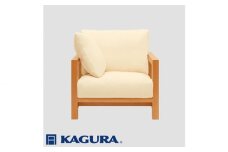 家具蔵 KAGURA 1Pソファ ダン チェリー材 家具 ソファー 1人掛け sofa リビングソファー 木材 無垢材 職人 手作業 天然木 高級木材 無添加 安全 ジャパニーズモダン 高級家具 熟練 無着色 おしゃれ 天然木無垢材 温もり シンプル 洗練 ho1194