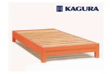 家具蔵 KAGURA ベッドフレームダンヘッドレス シングル チェリー材 家具 寝具 寝室 木材 無垢材 職人 手作業 天然木 高級木材 無添加 安全 ジャパニーズモダン 高級家具 熟練 無着色 おしゃれ 天然木無垢材 温もり シンプル 洗練 【（株）アイダ】 【ho1195】