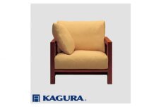 家具蔵 KAGURA 1Pソファ ダン ウォールナット材 家具 ソファー 1人掛け sofa リビングソファー 木材 無垢材 職人 手作業 天然木 高級木材 無添加 安全 ジャパニーズモダン 高級家具 熟練 無着色 おしゃれ 天然木無垢材 温もり シンプル 洗練 ho1196