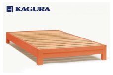 家具蔵 KAGURA ベッドフレームダンヘッドレス セミダブル チェリー材 家具 寝具 寝室 木材 無垢材 職人 手作業 天然木 高級木材 無添加 安全 ジャパニーズモダン 高級家具 熟練 無着色 おしゃれ 天然木無垢材 温もり シンプル 洗練 【（株）アイダ】 【ho1198】
