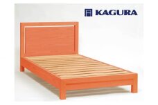 家具蔵 KAGURA ベッドフレームダンハイヘッド シングル チェリー材 家具 寝具 寝室 木材 無垢材 職人 手作業 天然木 高級木材 無添加 安全 ジャパニーズモダン 高級家具 熟練 無着色 おしゃれ 天然木無垢材 温もり シンプル 洗練 【（株）アイダ】 【ho1201】
