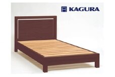 家具蔵 KAGURA ベッドフレームダンハイヘッド シングル ウォールナット材 家具 寝具 寝室 木材 無垢材 職人 手作業 天然木 高級木材 無添加 安全 ジャパニーズモダン 高級家具 熟練 無着色 おしゃれ 天然木無垢材 温もり シンプル 洗練 【（株）アイダ】【ho1203】