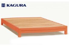 家具蔵 KAGURA ベッドフレームダンヘッドレス クイーン チェリー材 家具 寝具 寝室 木材 無垢材 職人 手作業 天然木 高級木材 無添加 安全 ジャパニーズモダン 高級家具 熟練 無着色 おしゃれ 天然木無垢材 温もり シンプル 洗練 【（株）アイダ】 【ho1204】