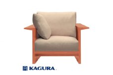 家具蔵 KAGURA 1Pソファ ウイング チェリー材 家具 ソファー 1人掛け sofa リビングソファー 木材 無垢材 職人 手作業 天然木 高級木材 無添加 安全 ジャパニーズモダン 高級家具 熟練 無着色 おしゃれ 天然木無垢材 温もり シンプル 洗練 ho1205