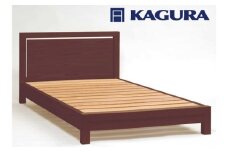 家具蔵 KAGURA ベッドフレームダンハイヘッド セミダブル ウォールナット材 家具 寝具 寝室 木材 無垢材 職人 手作業 天然木 高級木材 無添加 安全 ジャパニーズモダン 高級家具 熟練 無着色 おしゃれ 天然木無垢材 温もり シンプル 洗練 【（株）アイダ】【ho1209】