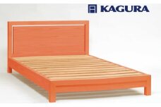 家具蔵 KAGURA ベッドフレームダンハイヘッド ダブル チェリー材 家具 寝具 寝室 木材 無垢材 職人 手作業 天然木 高級木材 無添加 安全 ジャパニーズモダン 高級家具 熟練 無着色 おしゃれ 天然木無垢材 温もり シンプル 洗練 【（株）アイダ】 【ho1210】
