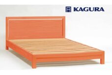 家具蔵 KAGURA ベッドフレームダンハイヘッド クイーン チェリー材 家具 寝具 寝室 木材 無垢材 職人 手作業 天然木 高級木材 無添加 安全 ジャパニーズモダン 高級家具 熟練 無着色 おしゃれ 天然木無垢材 温もり シンプル 洗練 【（株）アイダ】 【ho1213】