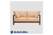 家具蔵 KAGURA 2Pソファ ダン ウォールナット材 家具 ソファー 2人掛け sofa リビングソファー 木材 無垢材 職人 手作業 天然木 高級木材 無添加 安全 ジャパニーズモダン 高級家具 熟練 無着色 おしゃれ 天然木無垢材 温もり シンプル 洗練 ho1214