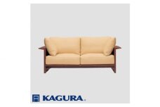 家具蔵 KAGURA 2Pソファ ウイング ウォールナット材 家具 ソファー 2人掛け sofa リビングソファー 木材 無垢材 職人 手作業 天然木 高級木材 無添加 安全 ジャパニーズモダン 高級家具 熟練 無着色 おしゃれ 天然木無垢材 温もり シンプル 洗練 【（株）アイダ】【ho1219】