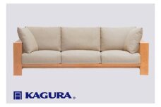 家具蔵 KAGURA 3.5Pソファ モデルノ チェリー材 家具 ソファー 3.5人掛け sofa リビングソファー 木材 無垢材 職人 手作業 天然木 高級木材 無添加 安全 ジャパニーズモダン 高級家具 熟練 無着色 おしゃれ 天然木無垢材 温もり シンプル 洗練 ho1221