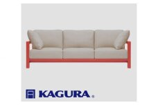 家具蔵 KAGURA 3.5Pソファ ダン チェリー材 家具 ソファー 3.5人掛け sofa リビングソファー 木材 無垢材 職人 手作業 天然木 高級木材 無添加 安全 ジャパニーズモダン 高級家具 熟練 無着色 おしゃれ 天然木無垢材 温もり シンプル 洗練 ho1222