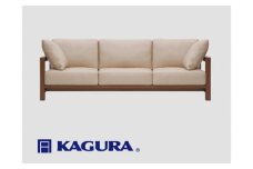家具蔵 KAGURA 3.5Pソファ ダン ウォールナット材 家具 ソファー 3.5人掛け sofa リビングソファー 木材 無垢材 職人 手作業 天然木 高級木材 無添加 安全 ジャパニーズモダン 高級家具 熟練 無着色 おしゃれ 天然木無垢材 温もり シンプル 洗練 ho1225