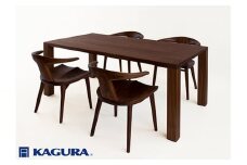 家具蔵 KAGURA ダイニングセット 1800 ダン＆コルノ ウォールナット材 家具 テーブル アームチェア 木材 無垢材 無着色 職人 手作業 寛ぎ シンプル 洗練 茨城県 ho1240