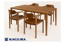 家具蔵 KAGURA ダイニングセット1500 エミネント＆グランデ チェリー材 家具 テーブル アームチェア 木材 無垢材 無着色 職人 手作業 寛ぎ シンプル 洗練 茨城県 ho1272