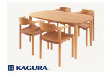 家具蔵 KAGURA ダイニングセット1650 グレース＆グランデ チェリー材 家具 テーブル アームチェア 木材 無垢材 無着色 職人 手作業 寛ぎ シンプル 洗練 茨城県 ho1275