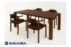 家具蔵 KAGURA ダイニングセット 1650 ダン＆グランデ ウォールナット材 家具 テーブル アームチェア 木材 無垢材 無着色 職人 手作業 寛ぎ シンプル 洗練 茨城県 ho1286
