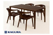 家具蔵 KAGURA ダイニングセット1800 エミネント＆コルノ ウォールナット材 家具 テーブル アームチェア 木材 無垢材 無着色 職人 手作業 寛ぎ シンプル 洗練 茨城県 ho1294