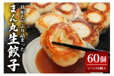まん丸生餃子冷凍30g×60個入り（1pac 6個入り）餃子 生餃子 国産豚肉 焼餃子 ぎょうざ ギョウザ ギョーザ 冷凍餃子 冷凍生餃子 小分け お取り寄せ 惣菜 中華惣菜 点心 中華 惣菜 中華料理 飲茶 おかず おつまみ そうざい男しゃく 茨城県 常陸大宮 ho1439