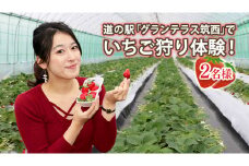 道の駅「グランテラス筑西」でいちご狩り体験！（2名様）【体験受付期間 〜2022年5月中旬】[BW007ci]