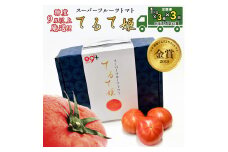 先行予約 【定期便】 1kg×3箱× 3回お届け！ スーパーフルーツトマト てるて姫小箱 【7〜13玉/1箱】糖度9度以上 新生活 応援 [AF054ci]