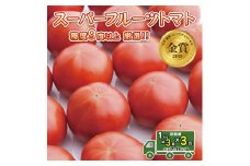 先行予約 【定期便】 1kg×3箱× 3回お届け！ スーパーフルーツトマト小箱 【大玉7〜13玉/1箱】糖度9度以上[AF048ci]