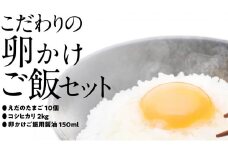 道の駅グランテラス筑西 おススメ！ こだわりの 卵かけご飯 セット ！ 醤油 ＆ お米 付き コシヒカリ 2kg [BW060ci]