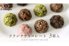 チョコレート専門店 「Bromagee」 クランチチョコレート 3箱入 チョコ チョコレート スイーツ お菓子 洋菓子 バレンタイン ホワイトデー ギフト ミルク オレンジ ストロベリー [CS004ci] 