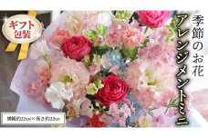 ≪ギフト≫季節のお花アレンジメントミニ アレンジメント 生花 ギフト プレゼント 誕生日 記念日 母の日 父の日 [CT011ci]