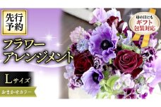 【 母の日 】 フラワー アレンジメント L 花色おまかせ ギフト プレゼント 花 お祝い 贈答 記念日 インテリア [CT087ci]