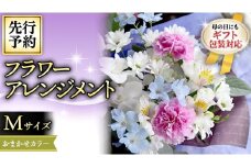 【 母の日 】 フラワー アレンジメント M 花色おまかせ ギフト プレゼント 花 お祝い 贈答 記念日 インテリア [CT084ci]
