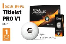 【 2023年 新モデル 】 ゴルフボール タイトリスト Titleist PROV1 ホワイト 1ダース ( 12球 )【 筑西市 オリジナル ロゴ入り 】 プロV1 ゴルフ ボール 高性能 スポーツ アウトドア ギフト 贈答 父の日 母の日 [DF001ci]