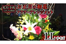【 お正月 の お花 】 和花 ＊ フラワー アレンジメント LL お正月 花 生花 縁起物 フラワーアレンジメント ギフト [CT054ci]