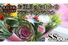【 お正月 の お花 】 お花 おまかせ ＊ フラワー アレンジメント SS お正月 花 生花 縁起物 フラワーアレンジメント ギフト [CT107ci]