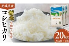 【 令和7年産 】 茨城県産 コシヒカリ 20kg ( 5kg × 4袋 ) 米 お米 白米 コメ こしひかり 茨城県 精米 新生活 応援 新米 [DK004ci]