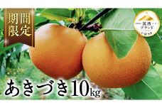 【 JA 北つくば 】 筑西ブランド 認証品 あきづき 10kg 2025年産 先行予約 梨 果物 フルーツ なし ナシ 和梨 秋月 秋月梨 あきづき梨 くだもの デザート 茨城 [AE029ci]