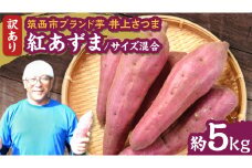 【 よしのいも 】訳あり 井上さつま 「 紅あずま 」 サイズ混合 約5kg ( 土なし ) 完熟 さつまいも いも おいも 焼き芋 芋 おやつ まごころ野菜よしの [DX017ci]