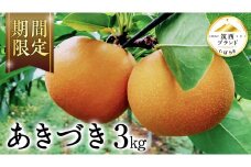 【 JA 北つくば 】 筑西ブランド 認証品 あきづき ( 梨 ) 3kg 2025年産 先行予約 梨 果物 フルーツ なし ナシ 和梨 秋月 秋月梨 あきづき梨 くだもの デザート 茨城 [AE055ci]