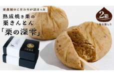 栗きんとん 「 栗の深雫 」 2箱 ～くりのしずく～ 12個 完熟 栗 くり クリ 和菓子 おかし お菓子 贈り物 ギフト 果物 フルーツ 秋 冬 [CX022ci]
