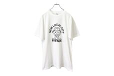 稲敷市オリジナルTシャツ「いなのすけTシャツ」[白・Mサイズ]｜オリジナル 半袖 シャツ イラスト プリント アパレル かわいい [1588]