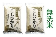 【定期便／3ヶ月・令和7年産】 稲敷市産 コシヒカリ無洗米合計30kg (5kg×2袋×3ヶ月)｜お米 おこめ こしひかり 精米 無洗米 直送 稲敷 茨城 [1641]