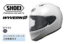 SHOEIヘルメット「WYVERNΦ ホワイト 」XXL フィッティングチケット付き｜フルフェイス バイク ツーリング レーサー マルケス ショウエイ [1706]