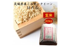 茨城県産ミルキークイーンほたる30kg(玄米)【1398973】