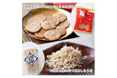 霞ヶ浦産 中村さん家のおつまみしらうお3袋&佃煮屋がつくったこだわりのえびせんべい10袋セット【1489164】