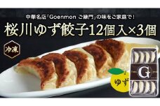 桜川 ゆず餃子  本格 中華 冷凍 餃子 オリジナル ギョウザ 焼餃子 セット お取り寄せ 手包み おつまみ おかず [BK005sa]			